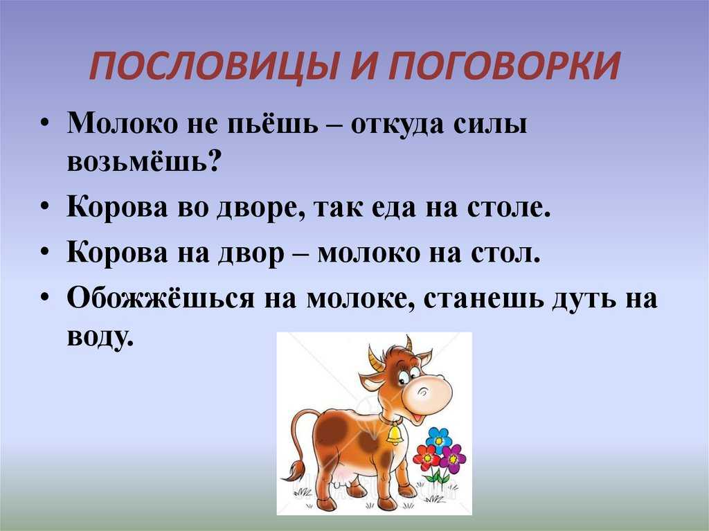 Пословицы и поговорки о домашних животных