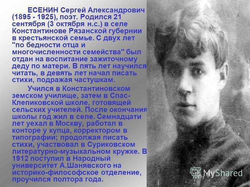 Сергей есенин: цитаты и высказывания (о любви, жизни, природе в тч)