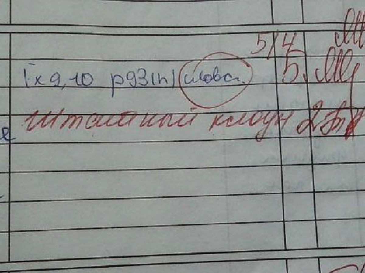 Вспоминая школу: 15 веселых записей из школьных тетрадей и дневников