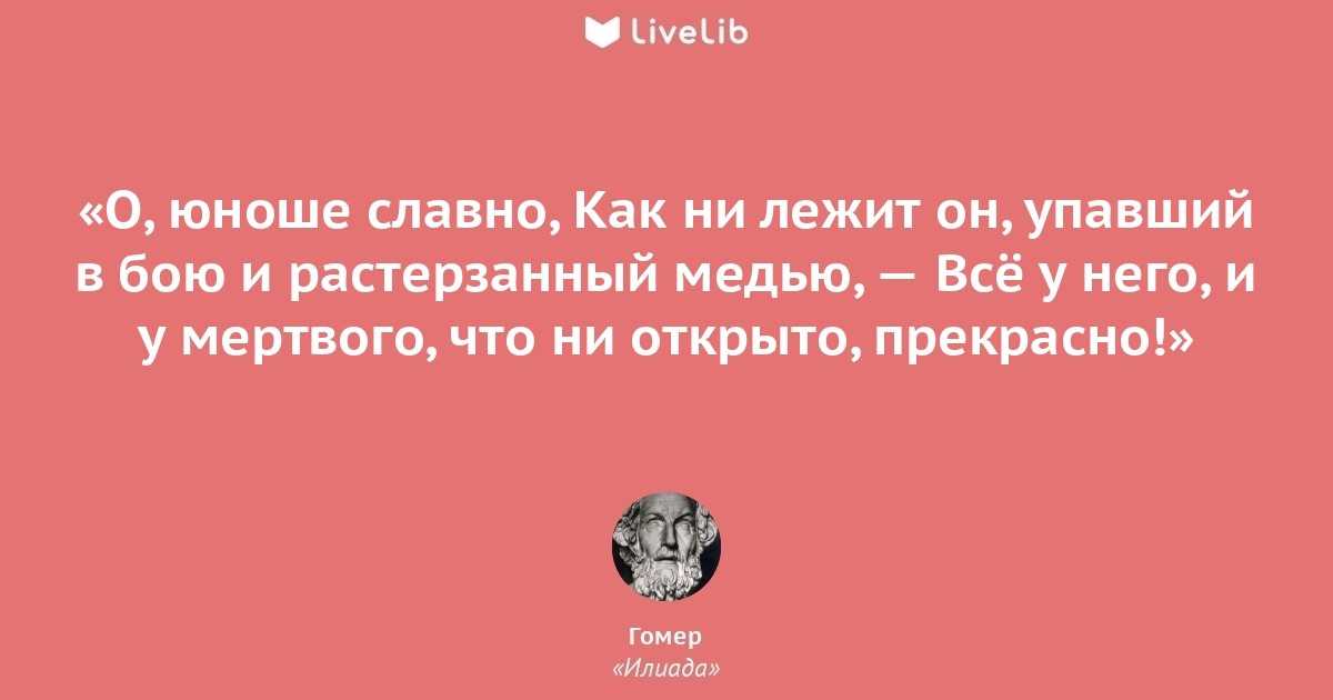 31 цитата из книги Илиада Гомер