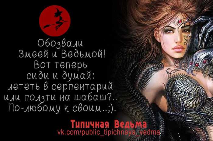 Смешные статусы про ведьм