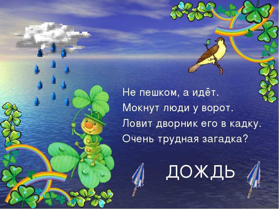 Загадки о природных явлениях для детей с ответами