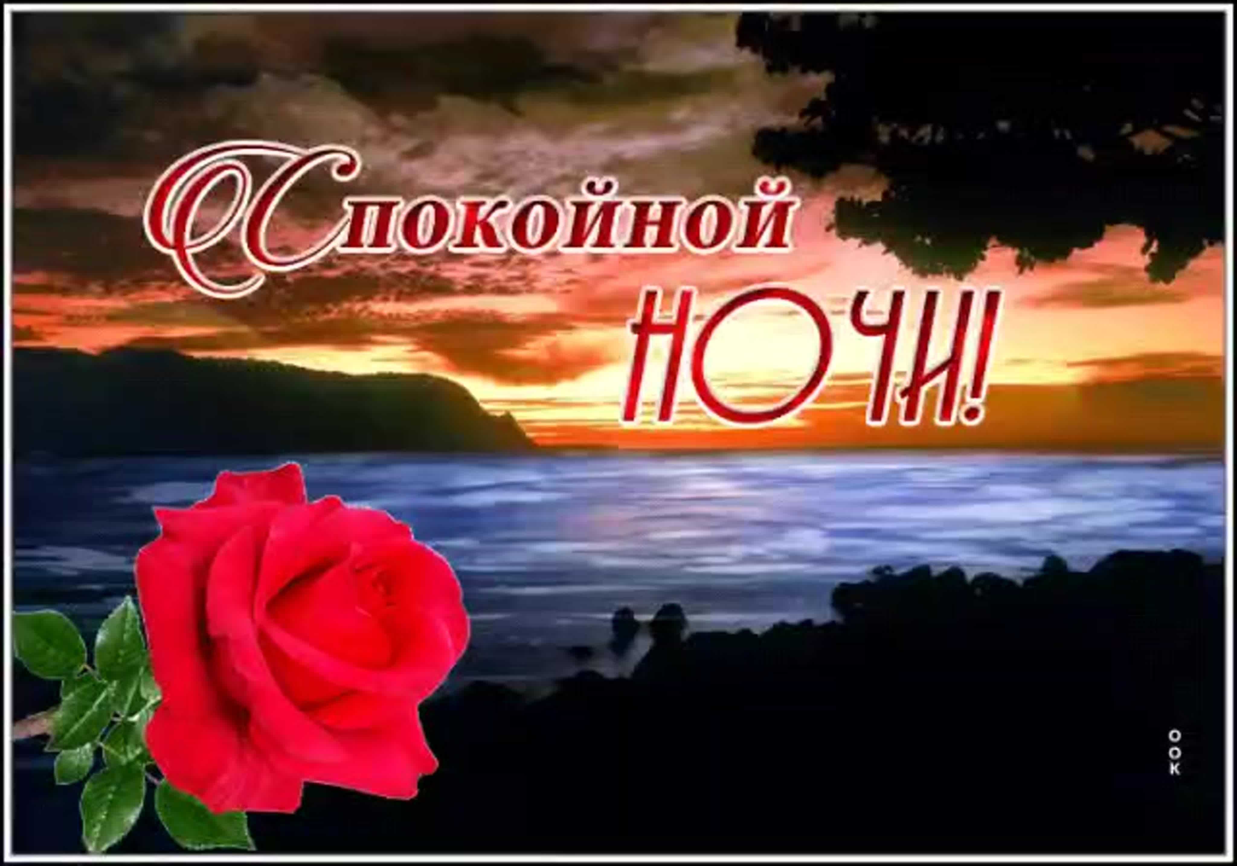 Красивые открытки спокойной ночи для женщины (124 открытки)