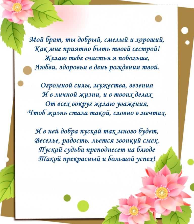 Поздравления с днём рождения двоюродному брату своими словами от себя