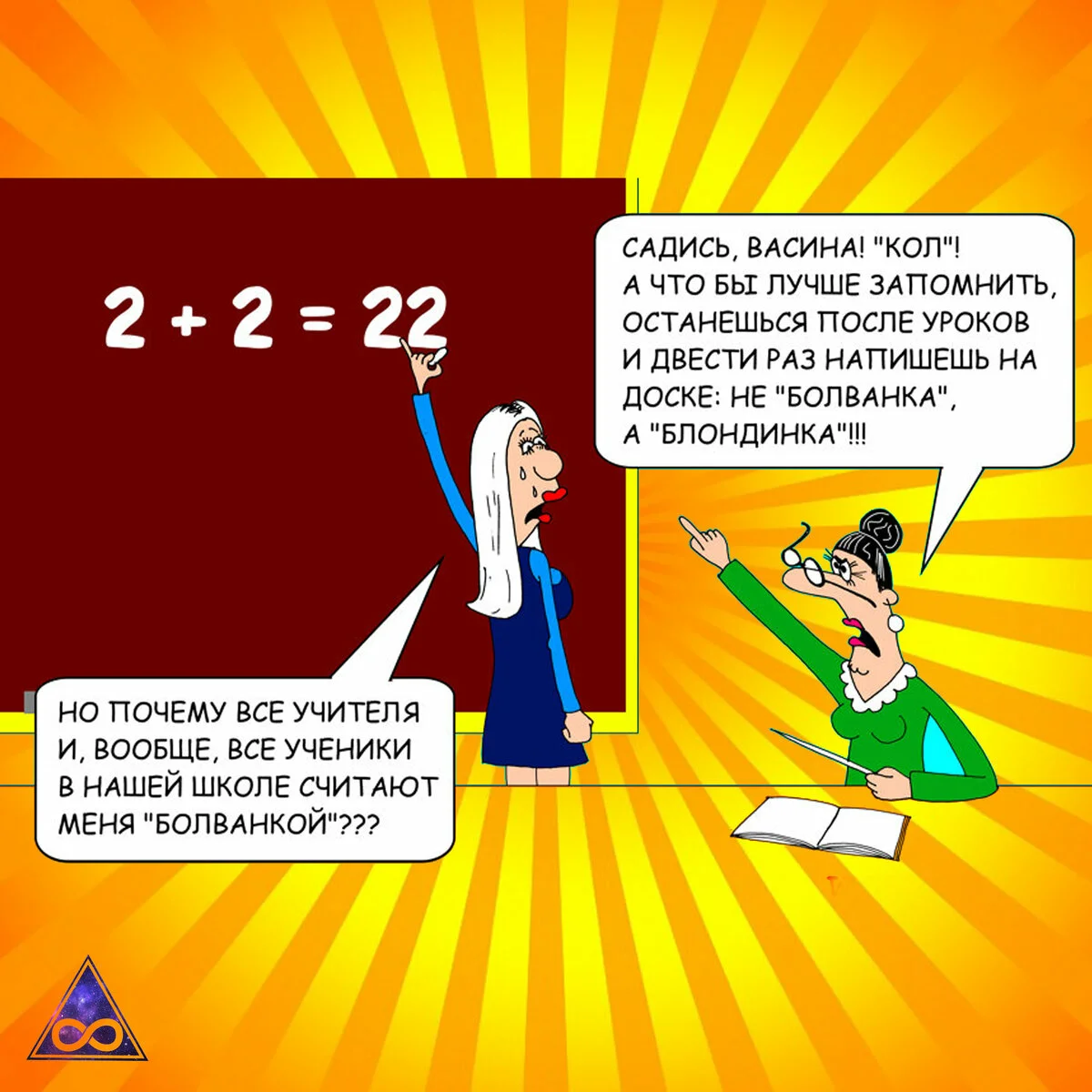 Смешные анекдоты для детей про школу