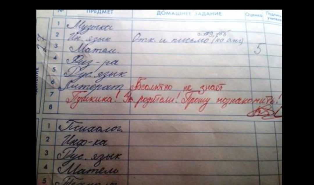 Вспоминая школу: 15 веселых записей из школьных тетрадей и дневников