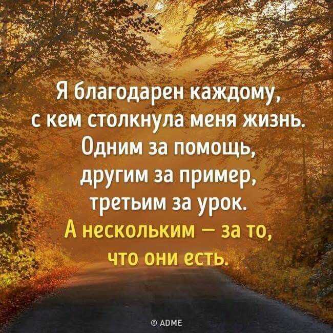 Цитаты про благодарность людям