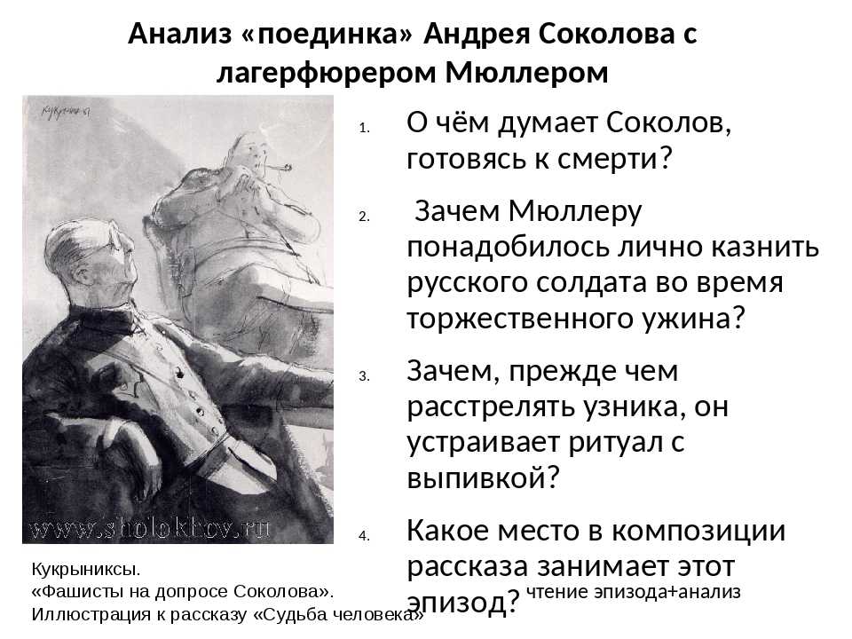 Цитаты из рассказа судьба человека