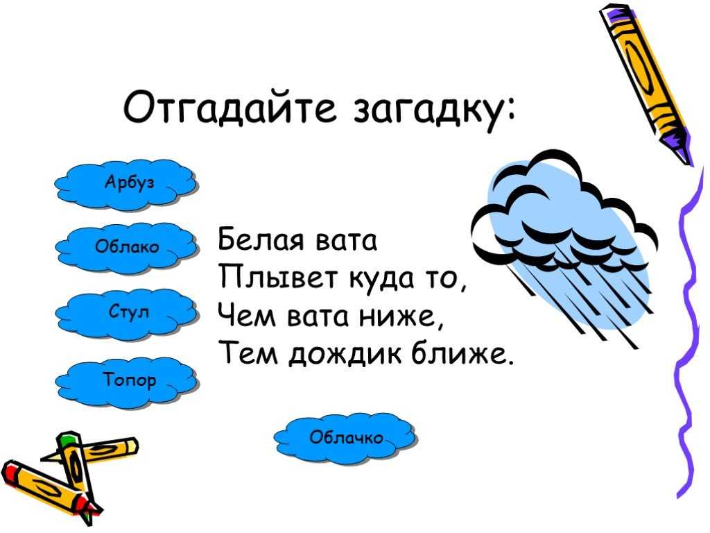 Агадки для детей про природные явления: дождь, солнце, ветер, молнию, грозу с ответами
