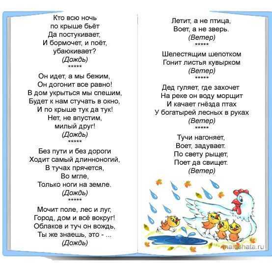 Загадки про облака, дождь, тучи, с метафорой и ответами