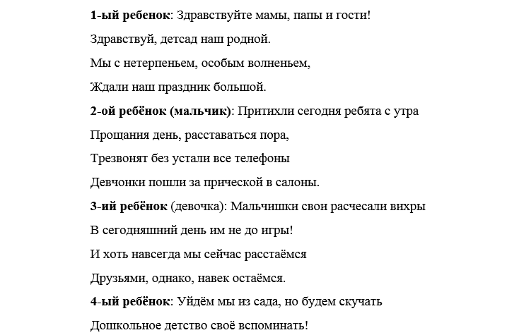 Песни на выпускной в детском саду 2024 (современные)