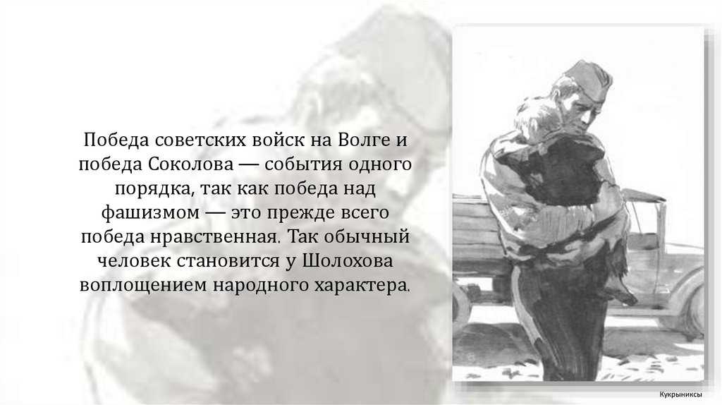 Краткое содержание по главам рассказа «судьба человека» шолохова